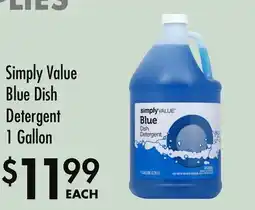 Smart & Final Simply Value Blue Dish Detergent offer