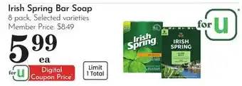 Pavilions Irish Spring Bar Soap offer