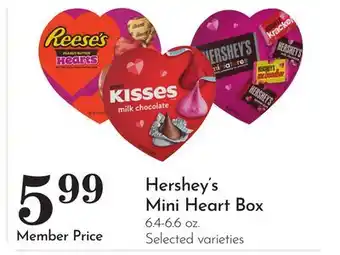 Pavilions Hershey's Mini Heart Box offer