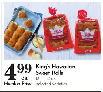 Pavilions King's Hawaiian Sweet Rolls offer