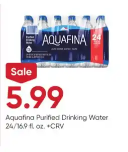 Stater Bros Aquafina Purified Drinking Water offer