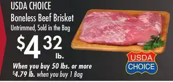 Smart & Final USDA CHOICE Boneless Beef Brisket offer