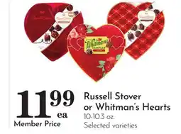 Pavilions Russell Stover or Whitman's Hearts offer