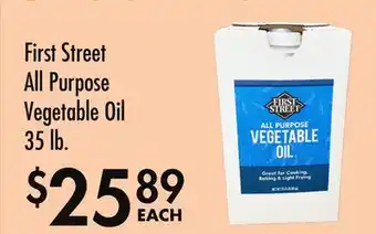 Smart & Final First Street All Purpose Vegetable Oil offer