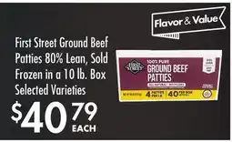 Smart & Final First Street Ground Beef Patties offer