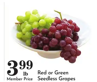 Pavilions Red or Green Seedless Grapes offer