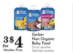 Pavilions Gerber Non Organic Baby Food offer