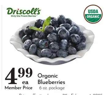 Pavilions Organic Blueberries offer