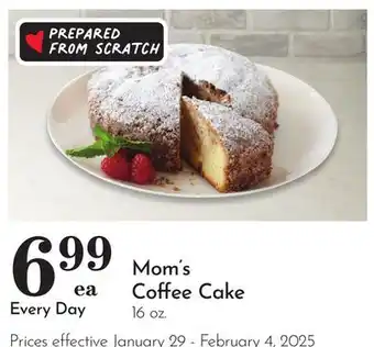 Pavilions Mom's Coffee Cake offer