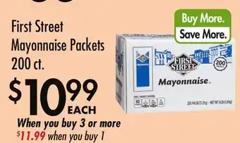 Smart & Final First Street Mayonnaise Packets offer