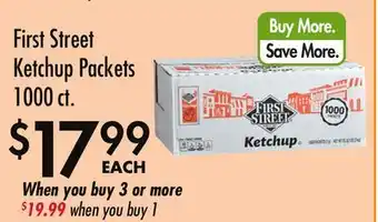 Smart & Final First Street Ketchup Packets offer