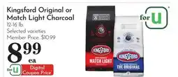 Pavilions Kingsford Original or Match Light Charcoal offer