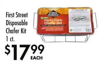 Smart & Final First Street Disposable Chafer Kit offer