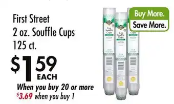 Smart & Final First Street 2 oz. Souffle Cups offer