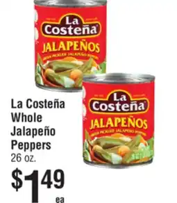 Smart & Final La Costeña Whole Jalapeño Peppers offer