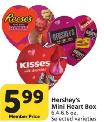 Albertsons Hershey's Mini Heart Box offer