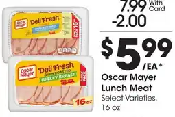 Ralphs Oscar Mayer Lunch Meat offer