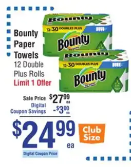 Smart & Final Bounty Paper Towels offer