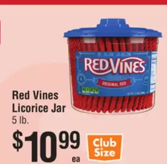 Smart & Final Red Vines Licorice Jar offer