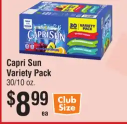 Smart & Final Capri Sun Variety Pack offer