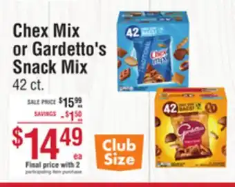 Smart & Final Chex Mix or Gardetto's Snack Mix offer