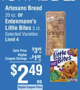 Smart & Final Artesano Bread 20 oz. or Entenmann's Little Bites 5 ct offer