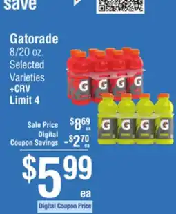 Smart & Final Gatorade offer