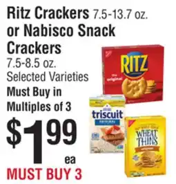 Smart & Final Ritz Crackers 7.5-13.7 oz. or Nabisco Snack Crackers 7.5-8.5 oz offer