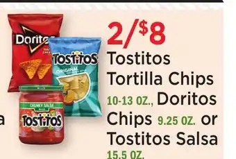 Heinen's Tostitos Tortilla Chips 10-13 OZ., Doritos Chips 9.25 OZ. or Tostitos Salsa 15.5 OZ offer