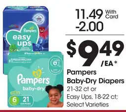 Ralphs Pampers Baby-Dry Diapers offer