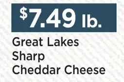 Heinen's Great Lakes Sharp Cheddar Cheese offer