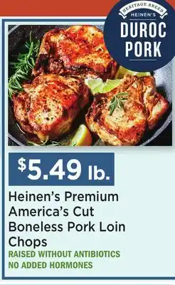 Heinen's Heinen's Premium America's Cut Boneless Pork Loin Chops offer