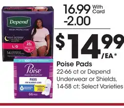 Ralphs Poise Pads offer