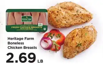 Food 4 Less Heritage Farm Boneless Chicken Breasts offer