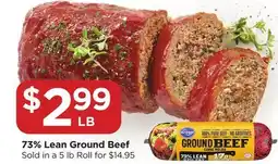 Food 4 Less 73% Lean Ground Beef offer