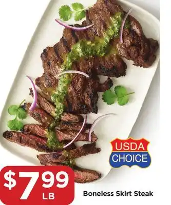 Food 4 Less Boneless Skirt Steak offer