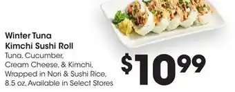 Ralphs Winter Tuna Kimchi Sushi Roll offer