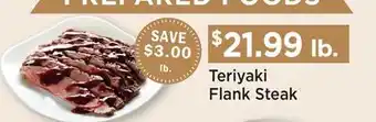 Heinen's Teriyaki Flank Steak offer