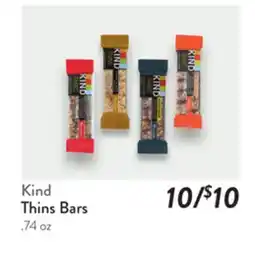 Fresh Thyme Kind Thins Bars offer