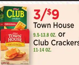 Heinen's Town House 9.5-13.8 OZ. or Club Crackers 11-14 OZ offer