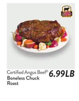 Fresh Thyme Certified Angus Beef Boneless Chuck Roast offer