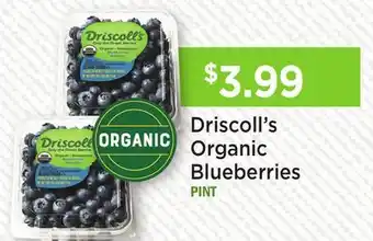 Heinen's Driscoll's Organic Blueberries offer