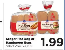 Food 4 Less Kroger Hot Dog or Hamburger Buns offer