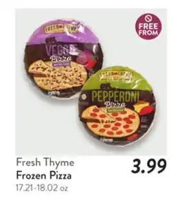 Fresh Thyme Fresh Thyme Frozen Pizza offer