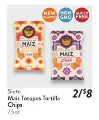 Fresh Thyme Maiz Totopos Tortilla Chips offer