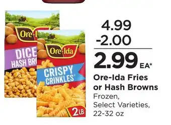 Food 4 Less Ore-Ida Fries or Hash Browns offer