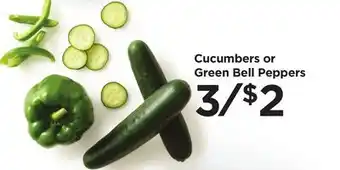 Food 4 Less Cucumbers or Green Bell Peppers offer