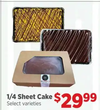 Gordon Food Services 1/4 Sheet Cake offer