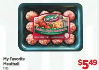 Gordon Food Services My Favorite Meatball offer