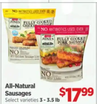 Gordon Food Services All-Natural Sausages offer